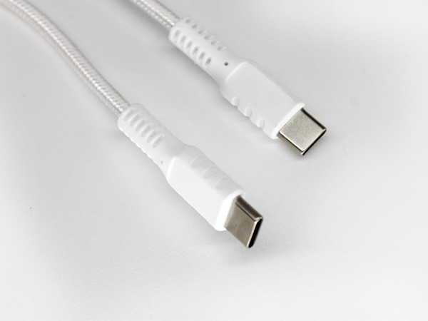 雙Type-C快充數據線，一體注塑成型設計，100W PD快充